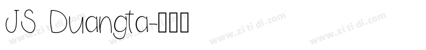 JS Duangta字体转换